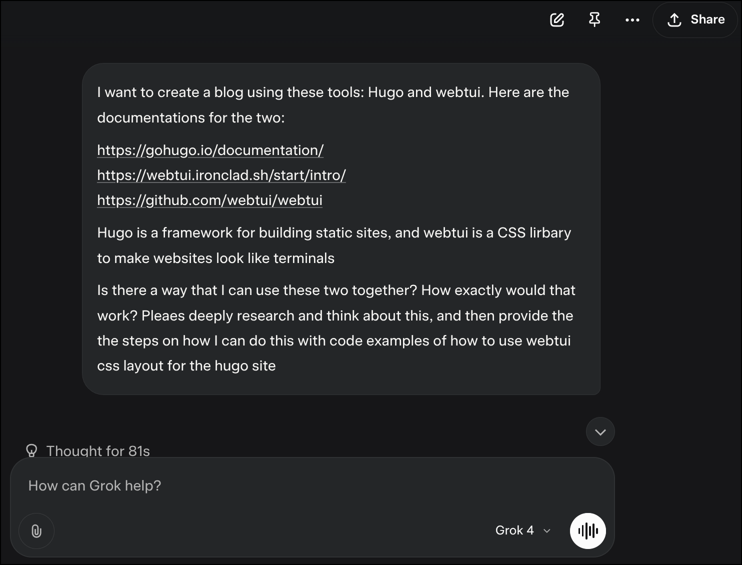 Grok Prompt